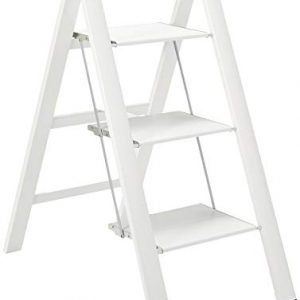 Hasegawa Ladders Slim Step Ladder, 3, White